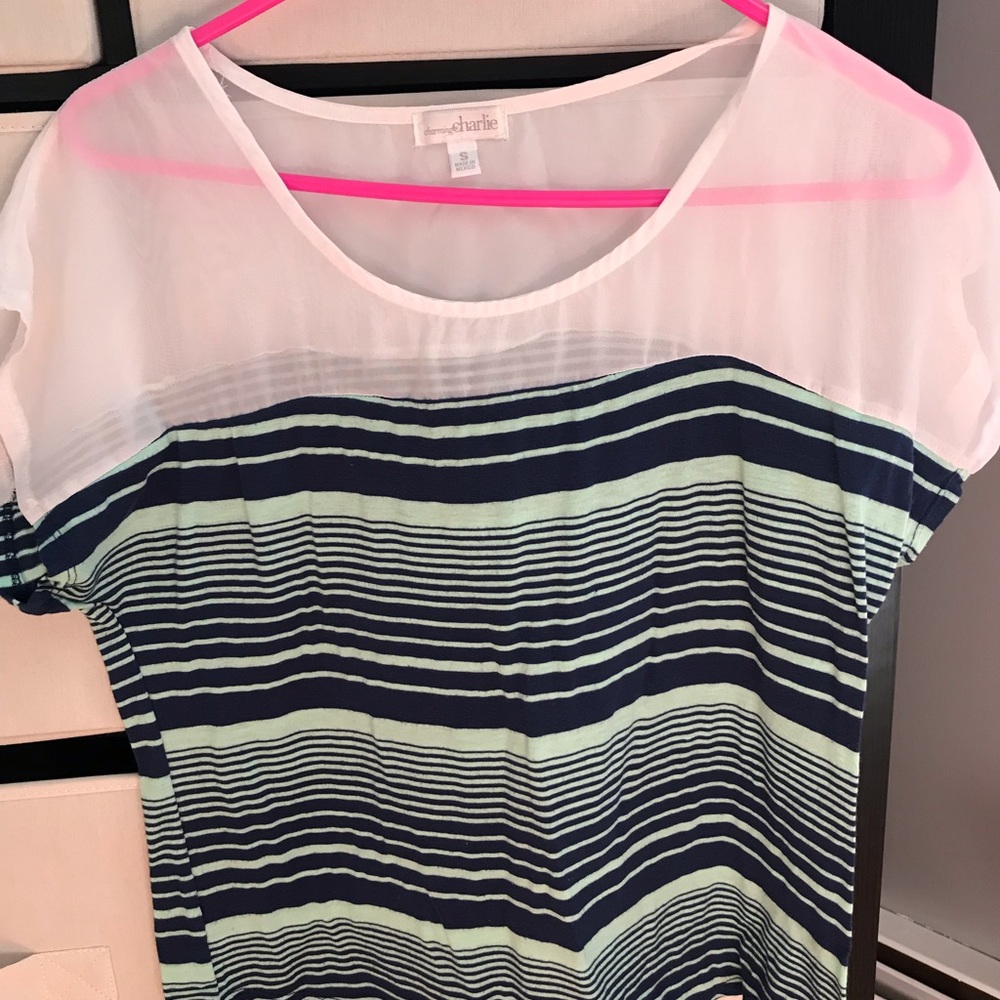 Charming charlie tshirt blouse